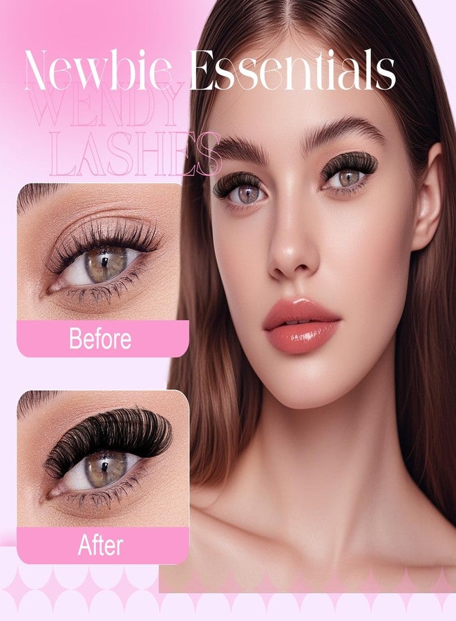 WENDY LASHES Lash Clusters 80D 100D Wispy Individual Lashes 280PCS D-Curly Volume Lash Extensions 10-18mm Natural DIY Cluster Lashes for Beginners(80D+100D,10-18mm,0.07D) - Image 3